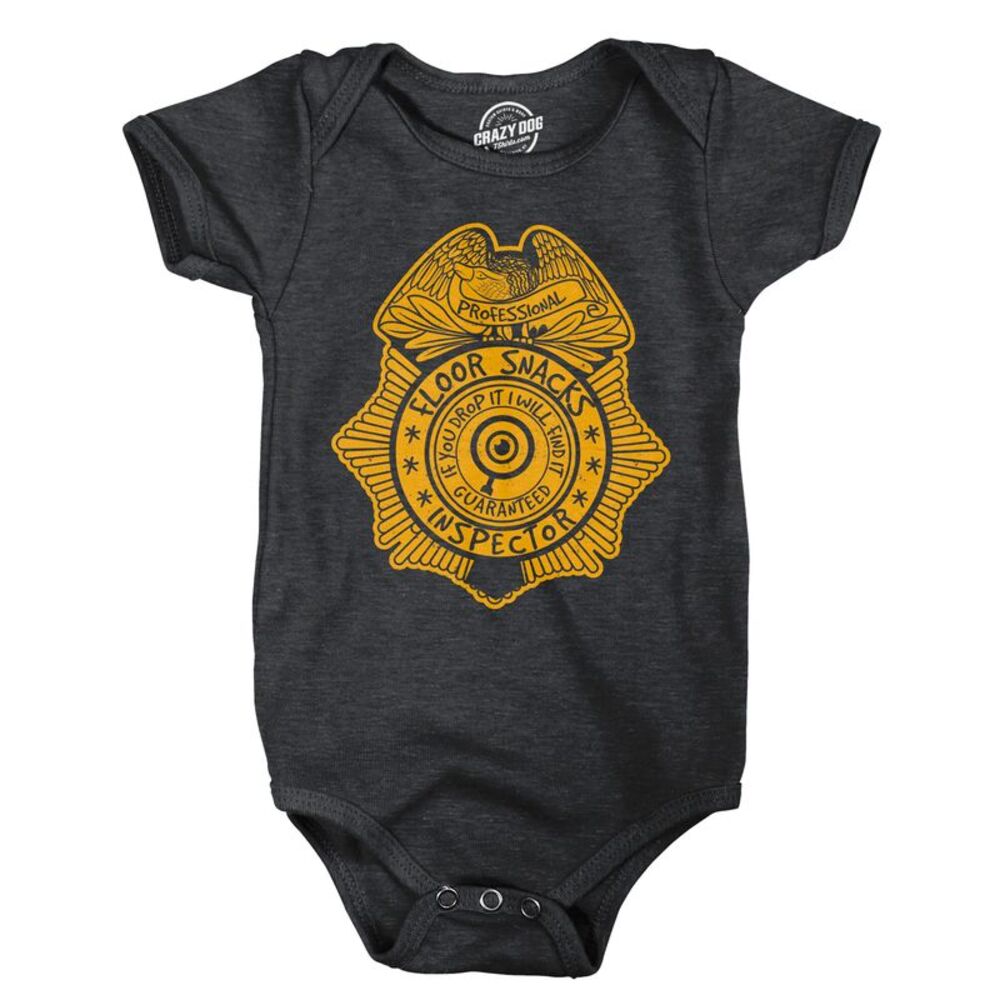 Floor Snacks Inspector Baby Bodysuit Funny Jumper For Infants